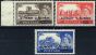 Rare Postage Stamp from Kuwait 1957 Harrison set of 3 SG107a-109a Type II Fine Lightly Mtd Mint 2s6d MNH