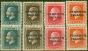 Collectible Postage Stamp from Penrhyn Island 1917 set of 4 Vertical Pairs SG24b-28b V.F Very Lightly Mtd Mint