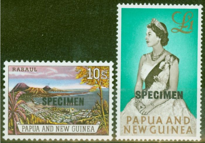 Valuable Postage Stamp from Papua & New Guinea 1963 Specimen set of 2 SG44s-45s V.F MNH