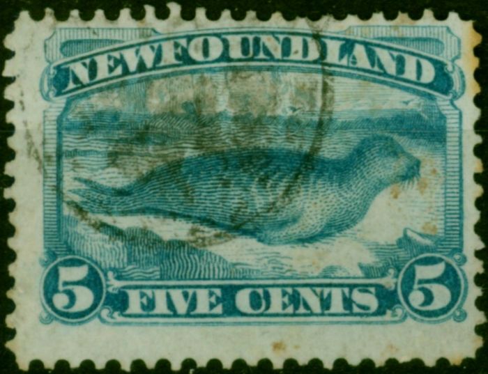Newfoundland 1880 5c Pale Dull Blue SG48 Good Used  Queen Victoria (1840-1901) Valuable Stamps