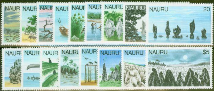 Valuable Postage Stamp from Nauru 1978 set of 17 SG174-190 Fine MNH