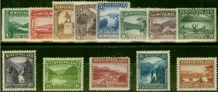 Old Postage Stamp Newfoundland 1923-24 Set of 13 to 20c SG149-161 Fine & Fresh LMM