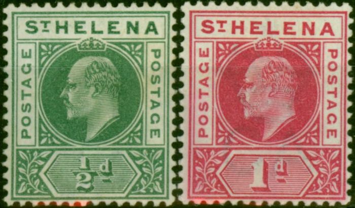 St Helena 1902 Set of 2 SG53-54 Fine MM. King Edward VII (1902-1910) Mint Stamps
