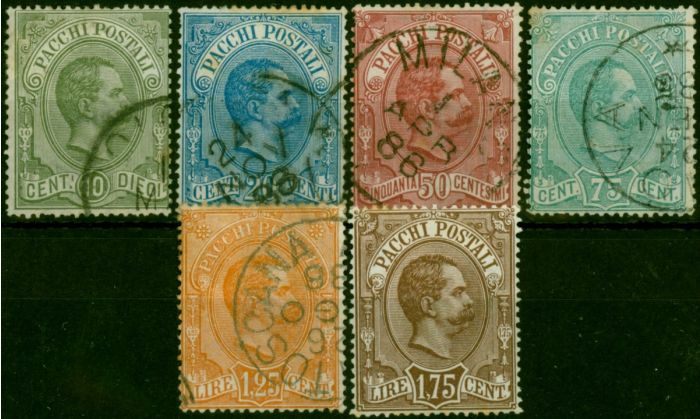 Italy 1884-86 Parcel Post Set of 6 SGP38-P43 Good Used 1L75 is Mint  Queen Victoria (1840-1901) Valuable Stamps