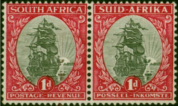 South Africa 1935 1d Grey & Carmine SG56d P.13.5 x 14 Fine VLMM  King George V (1910-1936) Old Stamps