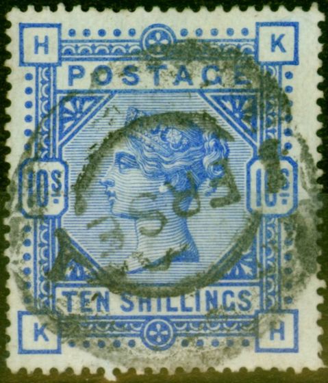 Valuable Postage Stamp from GB 1883 10s Ultramarine SG183 Fine Used