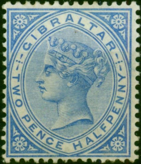Gibraltar 1898 2 1/2d Bright Ultramarine SG42 Good MM  Queen Victoria (1840-1901) Rare Stamps