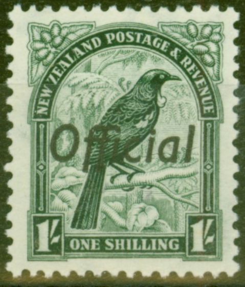 Old Postage Stamp from New Zealand 1937 1s Dp Green SG0131 V.F MNH