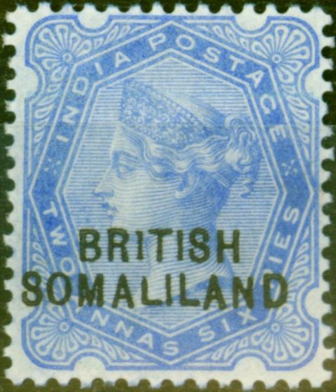 Valuable Postage Stamp from Somaliland 1903 2 1/2a Ultramarine SG4b BR1TISH Error V.F Lightly Mtd Mint