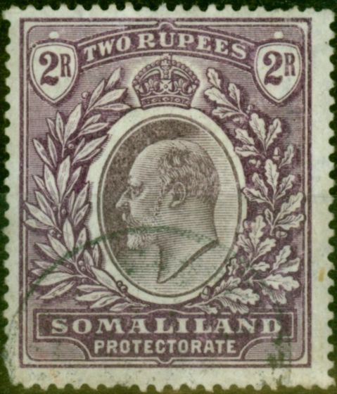 Collectible Postage Stamp from Somaliland 1904 2R Dull & Brt Purple SG42 Good Used