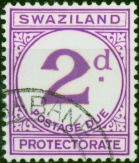 Swaziland 1957 2d Pale Violet SGD2a Chalk V.F.U . Queen Elizabeth II (1952-2022) Used Stamps