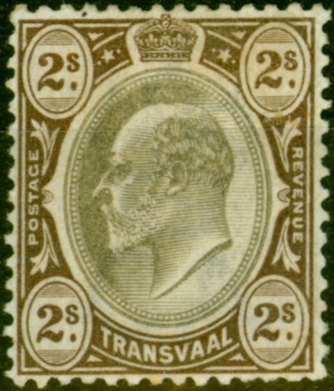 Collectible Postage Stamp from Transvaal 1902 2s Black & Brown SG252 Fine Mtd Mint