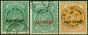 Valuable Postage Stamp Antigua 1916-18 War Stamp Set of 3 SG52-54 V.F.U