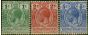 Collectible Postage Stamp British Honduras 1915 Security Set of 3 SG111-113 V.F VLMM