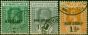 Collectible Postage Stamp Cayman Islands 1919-20 War Stamp Set of 3 SG57-59 V.F.U