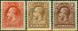 Old Postage Stamp Jamaica 1929 Set of 3 SG108-110 Fine VLMM