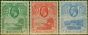Rare Postage Stamp St Helena 1922 Set of 3 SG89-91 Fine LMM