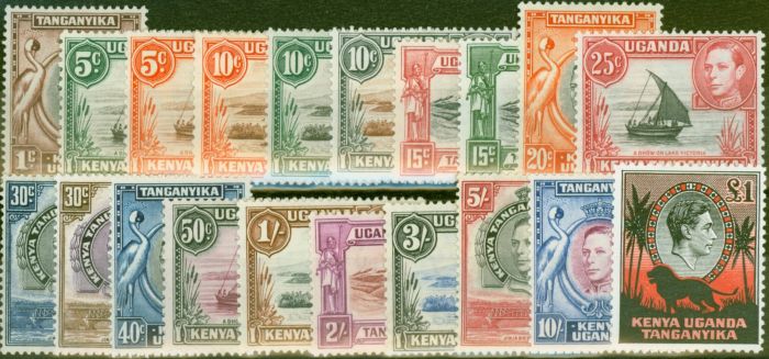 Valuable Postage Stamp from KUT 1938-54 set of 20 SG131-150b Fine & Fresh Mtd Mint