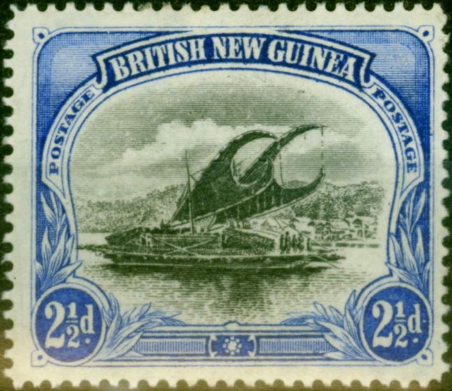 Rare Postage Stamp from Papua New Guinea 1901 2 1/2d Black & Ultramarine SG4 Fine Mtd Mint