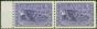 Rare Postage Stamp from Canada 1942 50c Violet SG387 V.F MNH Pair