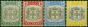 Jamaica 1903-04 Set of 4 SG33-36 Fine & Fresh LMM  King Edward VII (1902-1910) Valuable Stamps