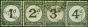Northern Rhodesia 1929 Postage Due Set of 4 SGD1-D4 V.F.U. King George V (1910-1936) Used Stamps