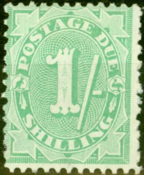 Collectible Postage Stamp from Australia 1909 1s Dull Green SGD58 Fine & Fresh Lightly Mtd Mint