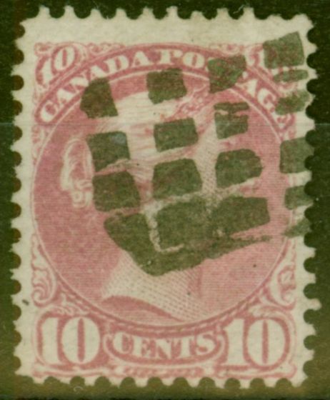 Valuable Postage Stamp from Canada 1876 10c Pale Lilac Magenta SG87 Fine Used