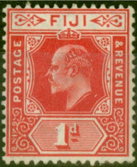 Collectible Postage Stamp Fiji 1906 1d Red SG119 Fine VLMM
