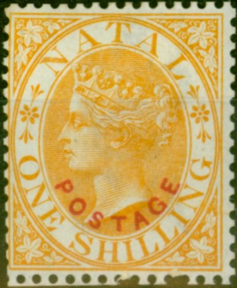 Collectible Postage Stamp Natal 1888 1s Orange SG108 Fine MM