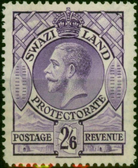 Swaziland 1933 2s6d Bright Violet SG18 Fine MM King George V (1910-1936) Old Stamps