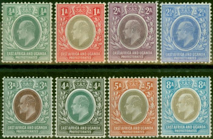 B.E.A KUT 1904 Set of 8 to 8a SG17-25 Fine LMM  King Edward VII (1902-1910) Valuable Stamps
