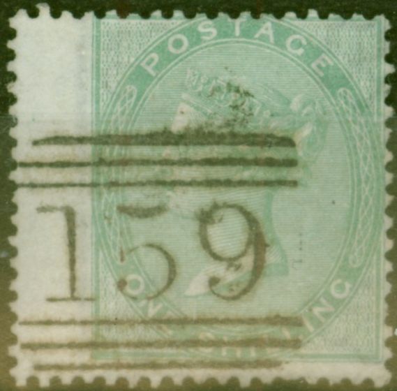 Valuable Postage Stamp from GB 1857 1s Pale Green SG73 Fine Used
