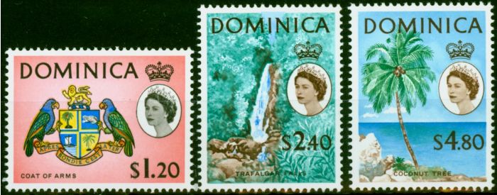 Valuable Postage Stamp Dominica 1963 Set of 3 Top Values SG176-178 V.F MNH