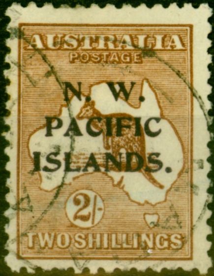 Old Postage Stamp from New Guinea 1916 2s Brown SG97 Used Fine