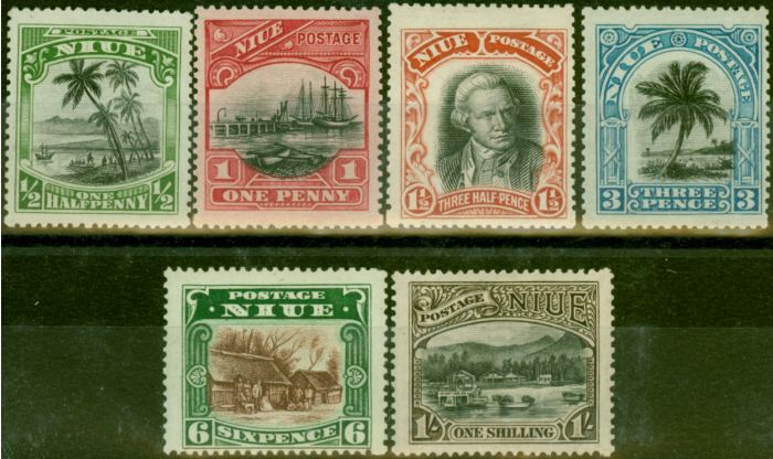 Old Postage Stamp Niue 1920 Set of 6 SG38-43 Fine MM