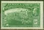 Rare Postage Stamp from Jamaica 1919 1 1/2d Green SG80a Major Re-Entry Fine Lightly Mtd Mint