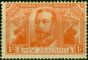 New Zealand 1920 1s Orange-Red SG458 Fine MM . King George V (1910-1936) Mint Stamps