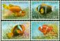 Old Postage Stamp Papua New Guinea 1987 Anemone Fish Set of 4 SG539-542 V.F MNH