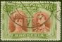 Rare Postage Stamp from Rhodesia 1910 5s Crimson & Yellow-Green SG160a Very Fine Used