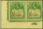 Collectible Postage Stamp from St Helena 1927 5s Grey & Green-Yellow SG110c Cleft Rock in a V.F Very Lightly Mtd Pl Corner Pair