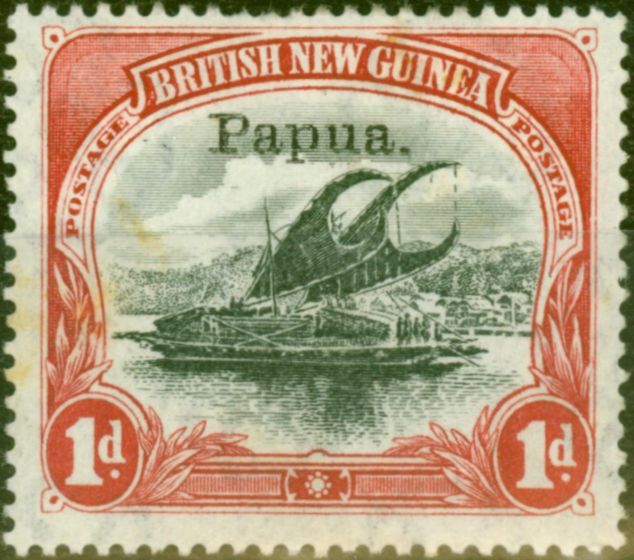 Collectible Postage Stamp from Papua 1907 1d Black & Carmine SG39 Fine Mtd Mint