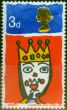 Collectible Postage Stamp GB 1966 3d King of the Orient SG713c 'Missing T' Fine MNH