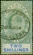 Collectible Postage Stamp Gibraltar 1903 2s Green & Blue SG52 Fine Used
