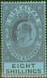 Valuable Postage Stamp from Gibraltar 1903 8s Dull Purple & Black-Blue SG54 Fine & Fresh Lightly Mtd Mint (19)