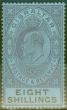Old Postage Stamp from Gibraltar 1903 8s Dull Purple & Black-Blue SG54 Fine Mtd Mint (2)