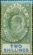 Rare Postage Stamp Gibraltar 1905 2s Green & Blue SG62 Fine Used (2)