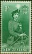 Rare Postage Stamp from New Zealand 1954 3s Bluish Green SG734 Very Fine MNH