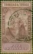 Collectible Postage Stamp Trinidad & Tobago 1921 5s Dull Purple & Purple SG213 Fine Used