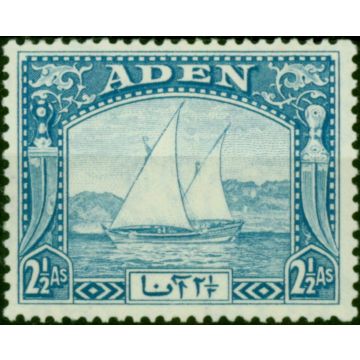 Aden 1937 2 1/2a Bright Blue SG5 Fine LMM 